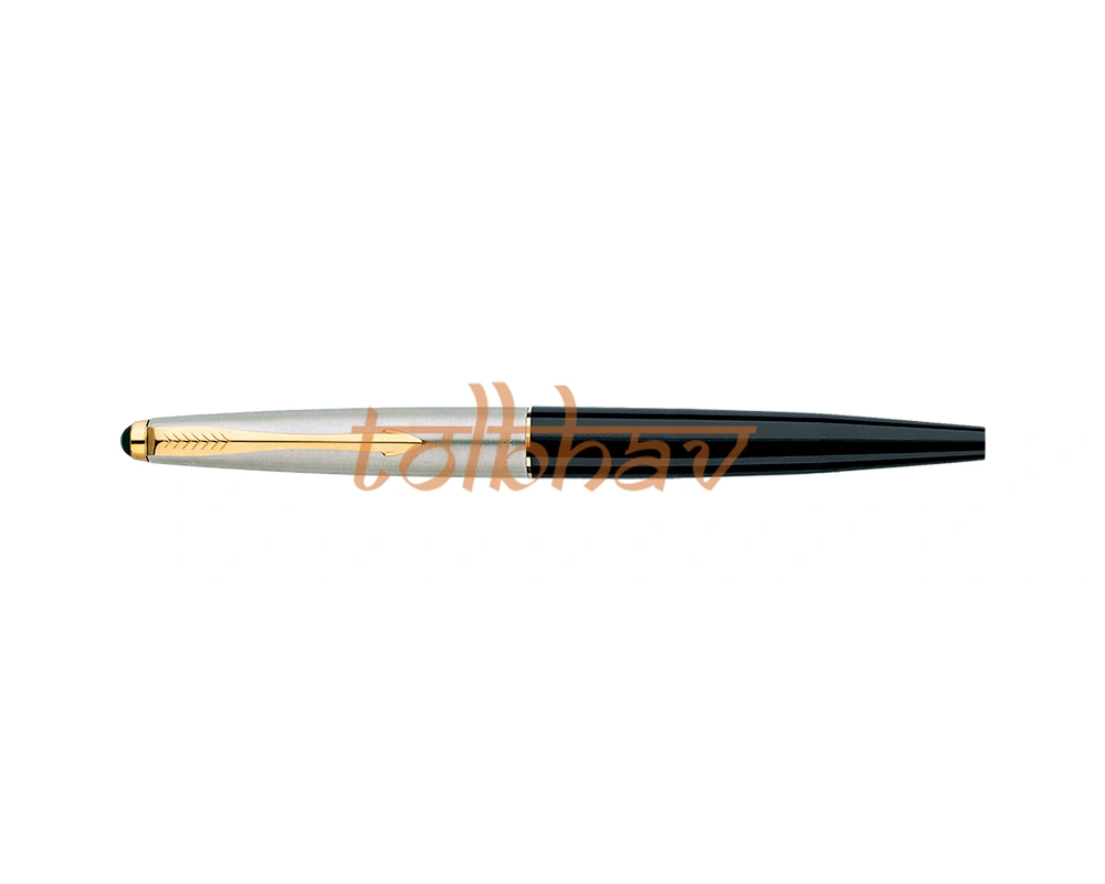 Parker Galaxy Standard Gold Trim Roller Ball Pen Black-4