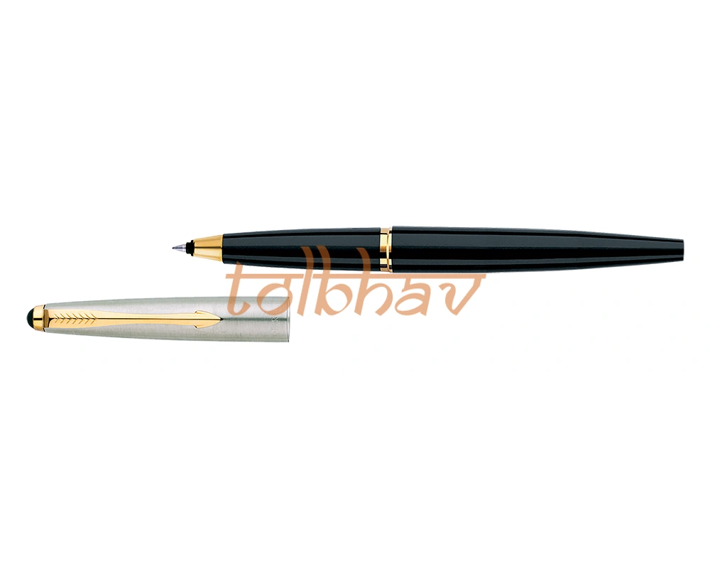 Parker Galaxy Standard Gold Trim Roller Ball Pen Black-5