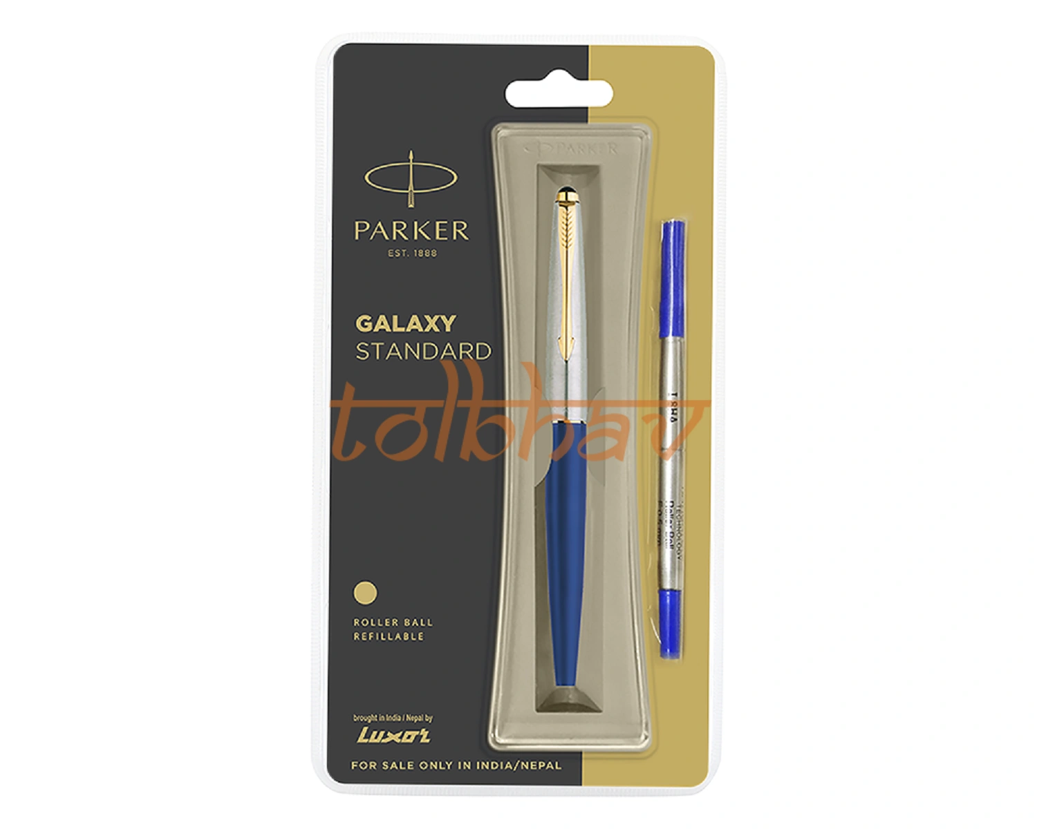 Parker Galaxy Standard Gold Trim Roller Ball Pen Blue-12247654
