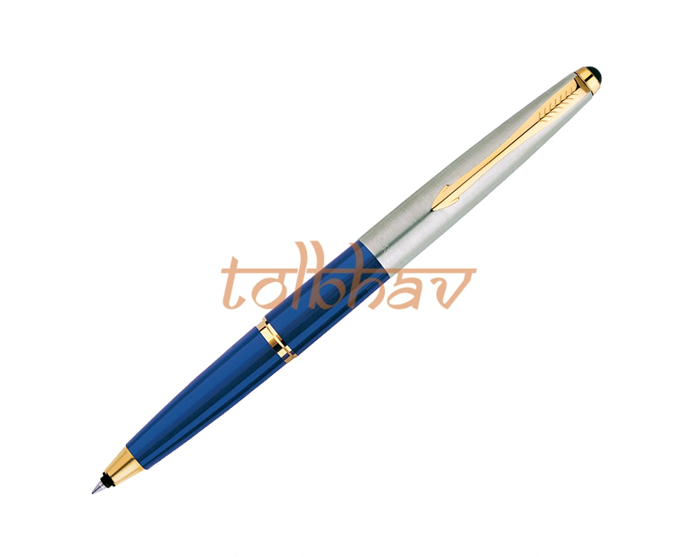 Parker Galaxy Standard Gold Trim Roller Ball Pen Blue-1