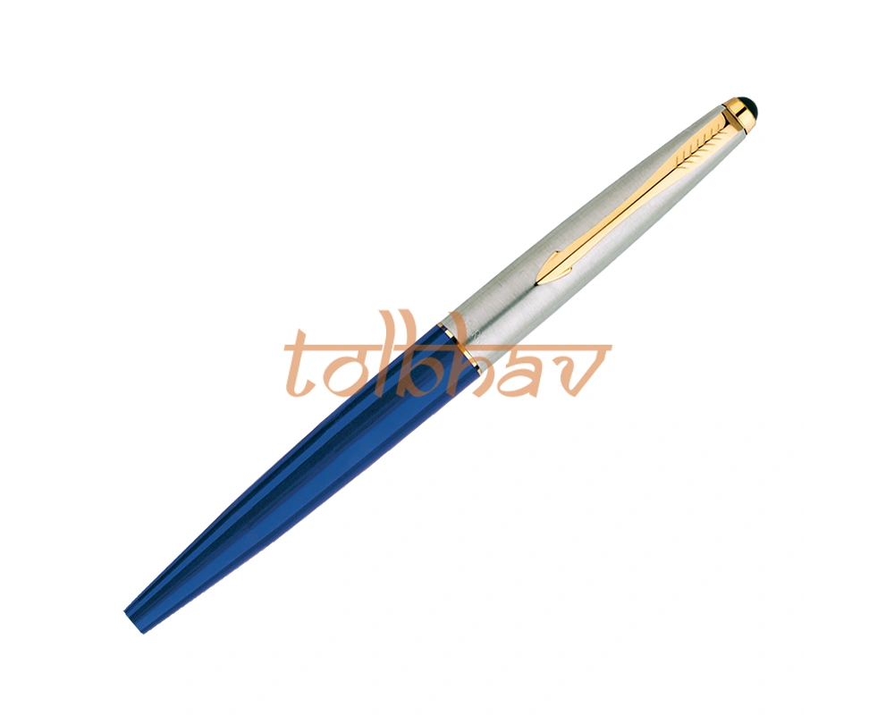 Parker Galaxy Standard Gold Trim Roller Ball Pen Blue-2