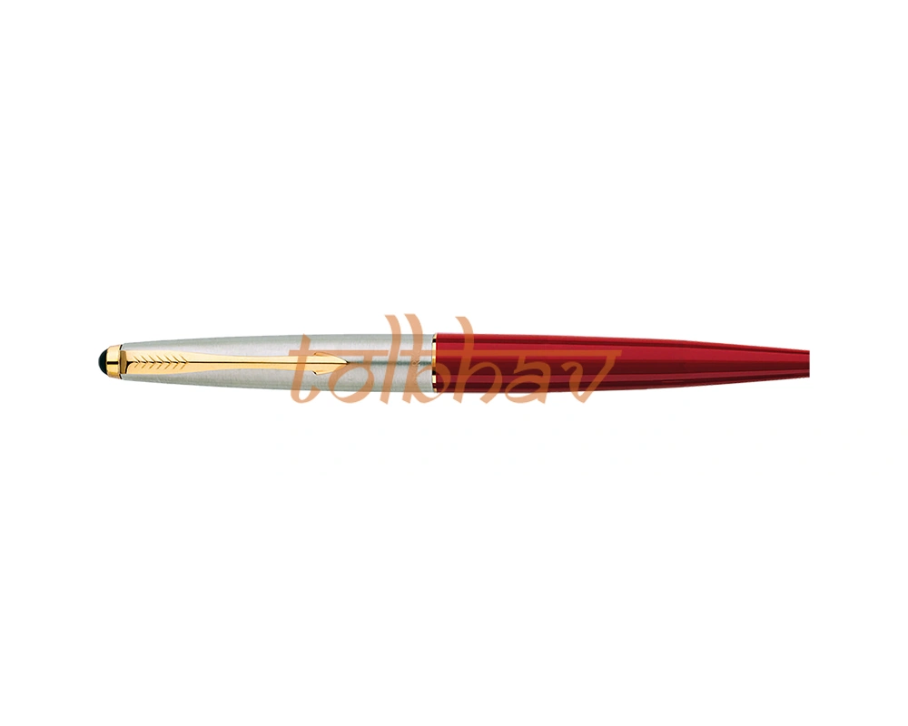 Parker Galaxy Standard Gold Trim Roller Ball Pen Red-4