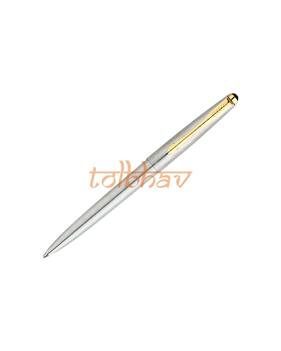 Parker Galaxy Stainless Steel Gold Trim Roller Ball Pen-2