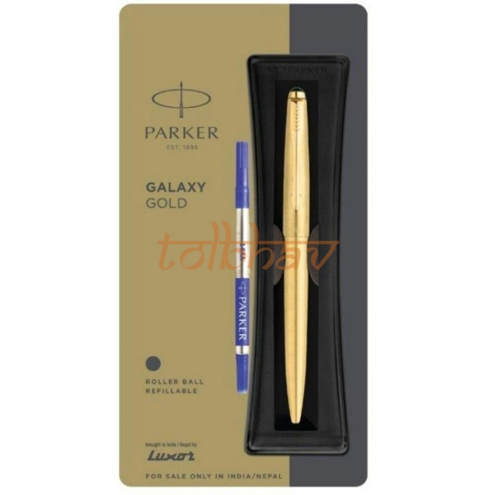 Parker Galaxy Gold Roller Ball Pen-12248540