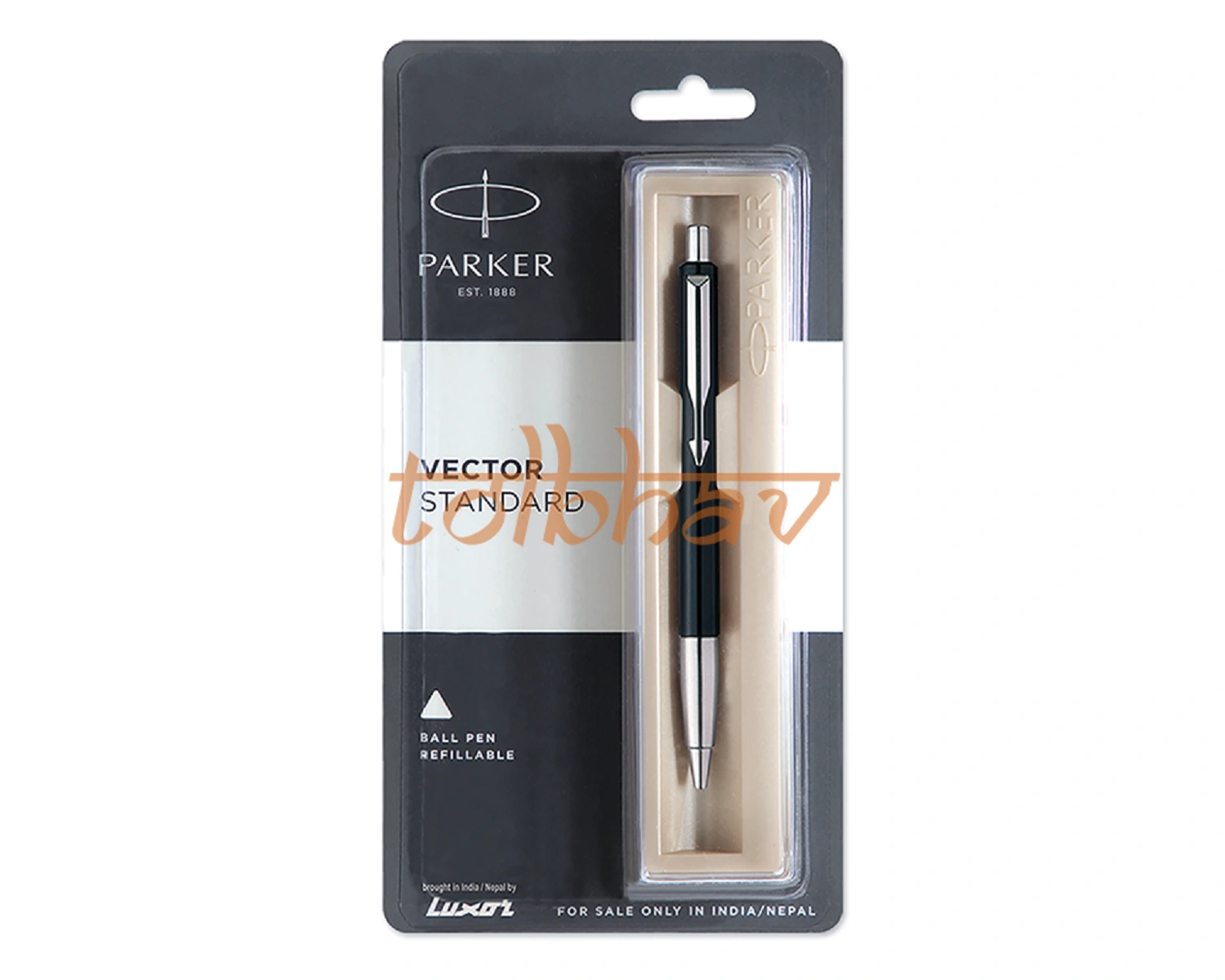 Parker Vector Standard Chrome Trim Ball Pen Black-12248546