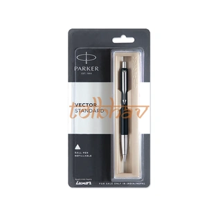 Parker Vector Standard Chrome Trim Ball Pen Black