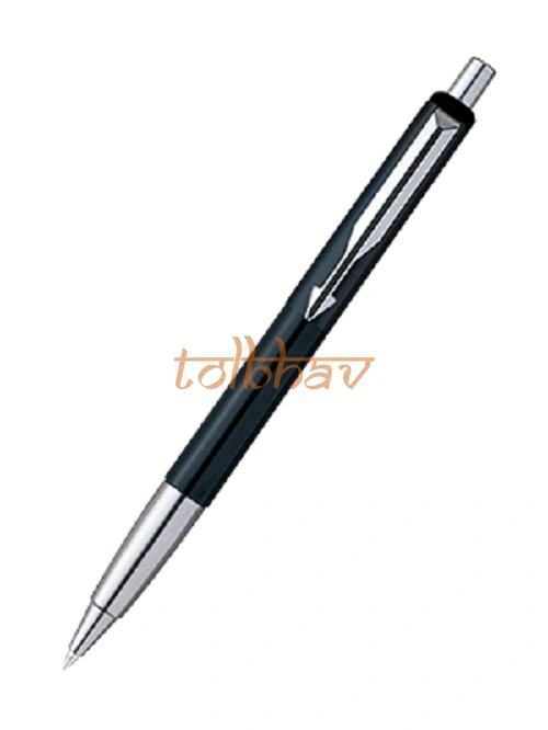 Parker Vector Standard Chrome Trim Ball Pen Black-1