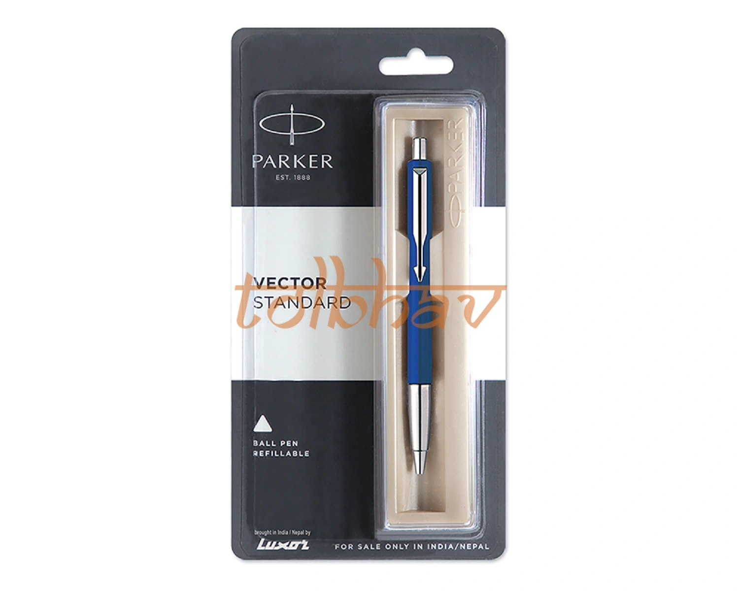 Parker Vector Standard Chrome Trim Ball Pen Blue-12248564