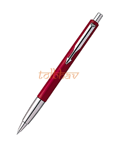 Parker Vector Standard Chrome Trim Ball Pen Red-1
