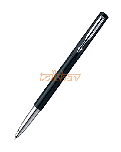 Parker Vector Standard Chrome Trim Roller Ball Pen Black-1