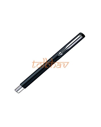 Parker Vector Standard Chrome Trim Roller Ball Pen Black-2