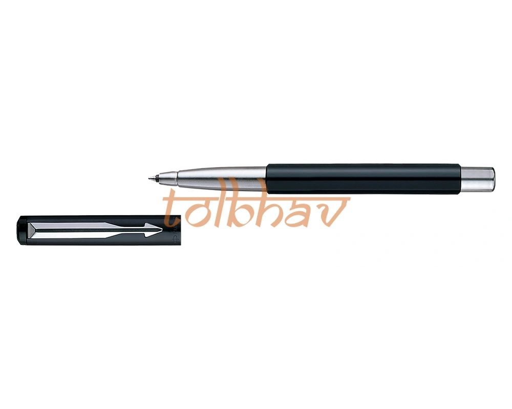 Parker Vector Standard Chrome Trim Roller Ball Pen Black-5