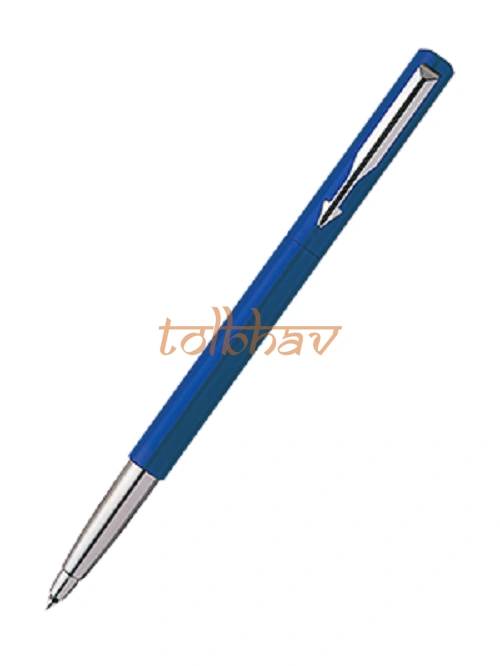 Parker Vector Standard Chrome Trim Roller Ball Pen Blue-1