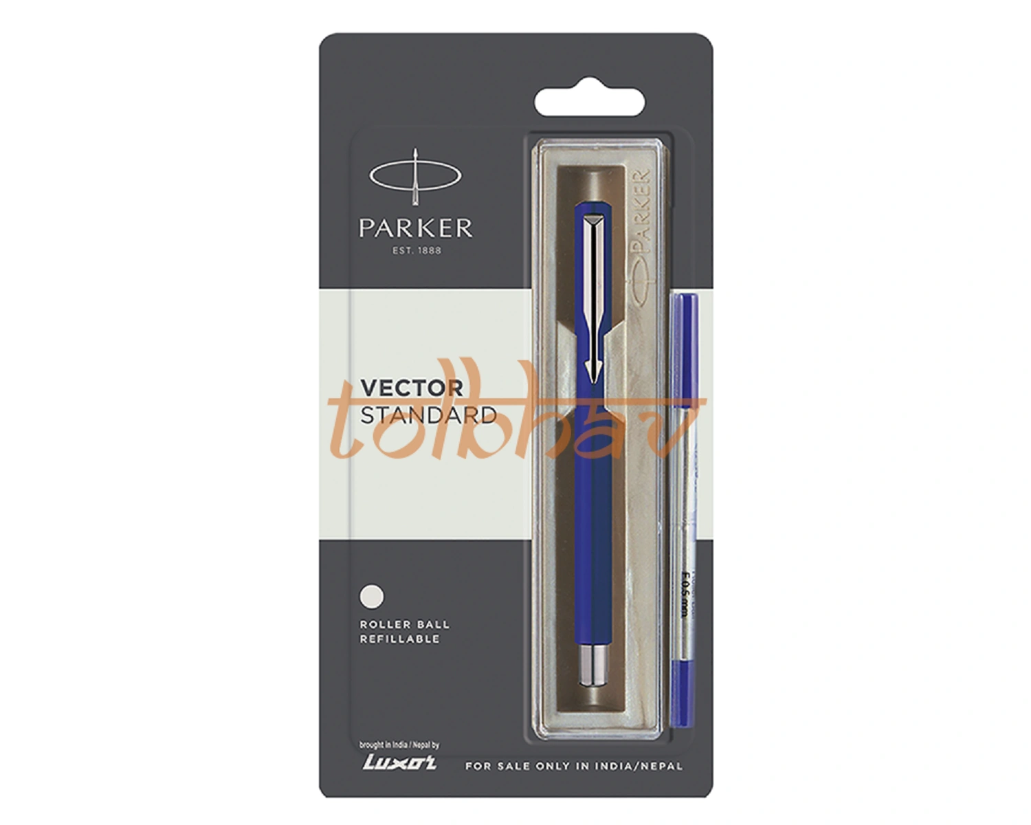 Parker Vector Standard Chrome Trim Roller Ball Pen Blue-12248640