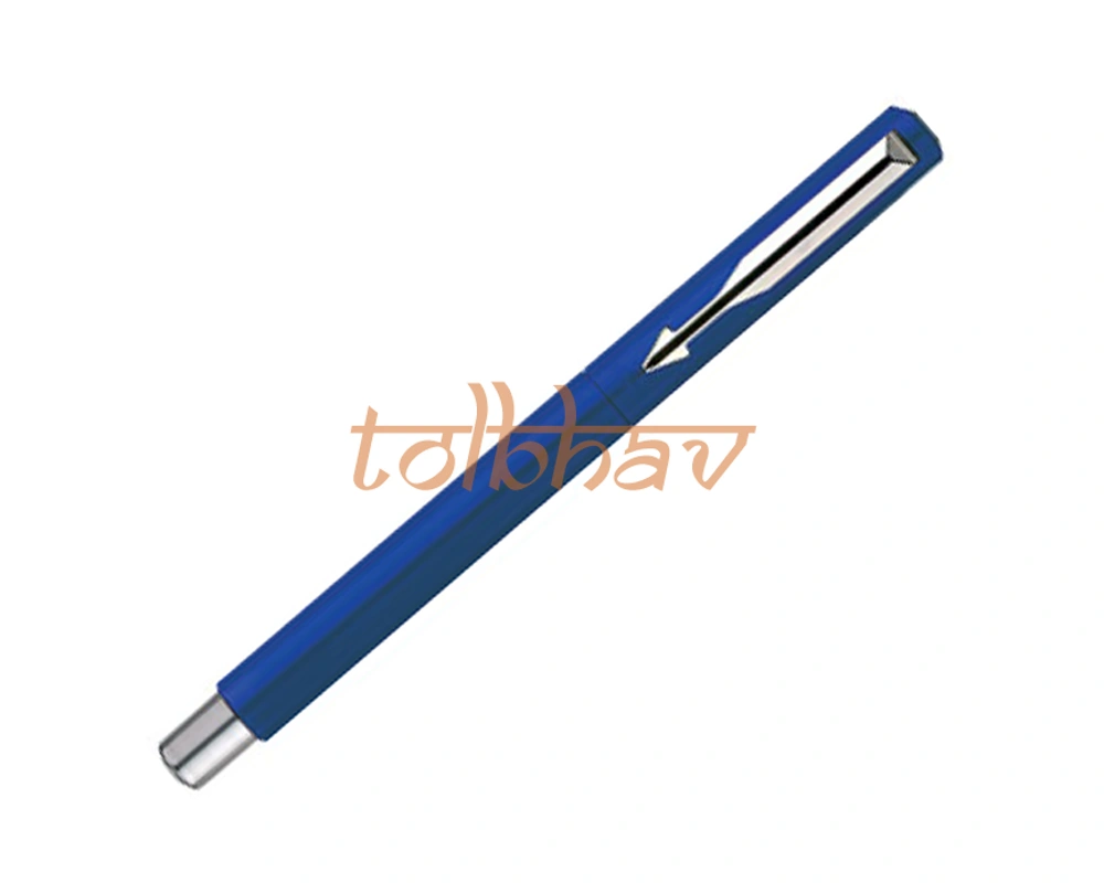 Parker Vector Standard Chrome Trim Roller Ball Pen Blue-2