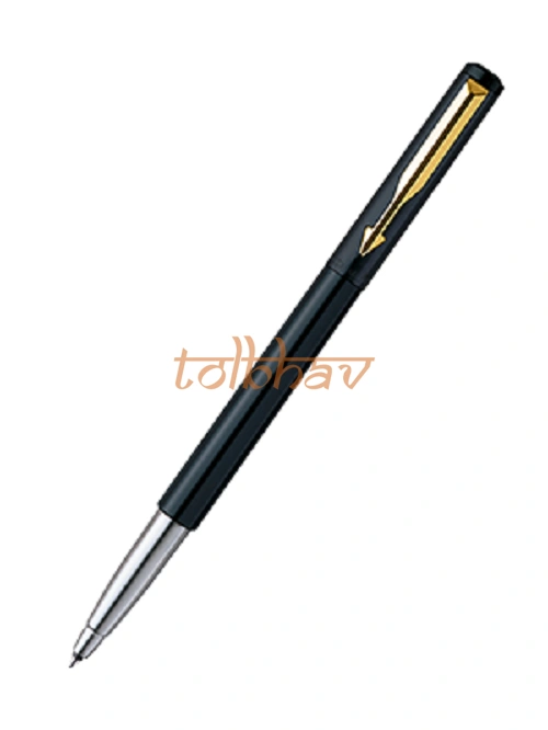 Parker Vector Standard Gold Trim Roller Ball Pen Black-1