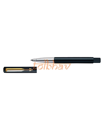 Parker Vector Standard Gold Trim Roller Ball Pen Black-3