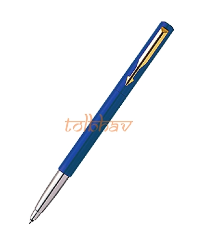 Parker Vector Standard Gold Trim Roller Ball Pen Blue-1