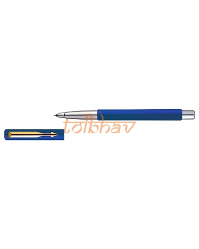 Parker Vector Standard Gold Trim Roller Ball Pen Blue-3