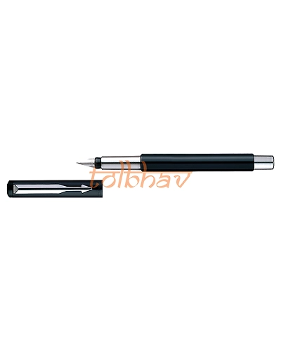Parker Vector Standard Chrome Trim Fountain Pen Black-3