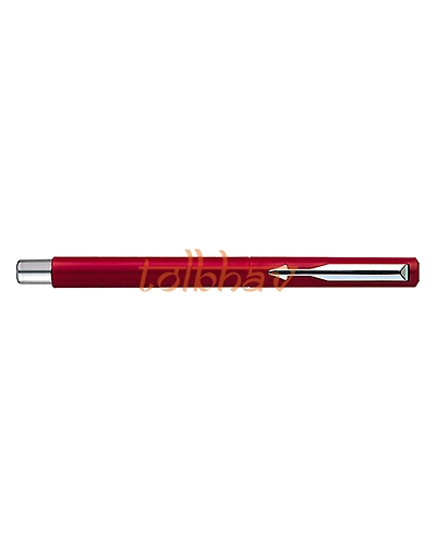 Parker Vector Standard Chrome Trim Fountain Pen Red-2