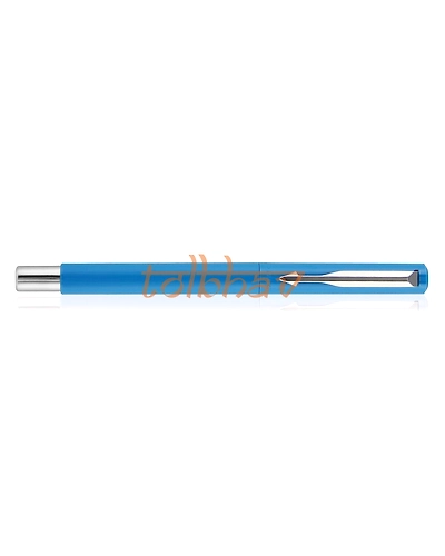 Parker Vector Standard Chrome Trim Fountain Pen Light Blue-5