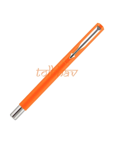 Parker Vector Standard Chrome Trim Fountain Pen Orange-2