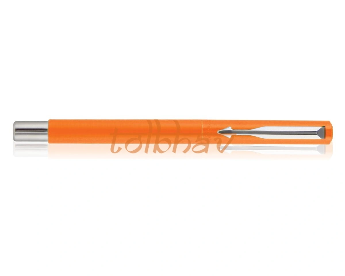 Parker Vector Standard Chrome Trim Fountain Pen Orange-5