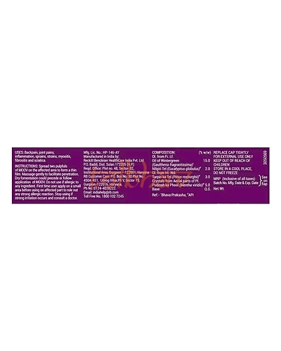 Moov Pain Relief Specialist Ayurvedic Cream 50g-4