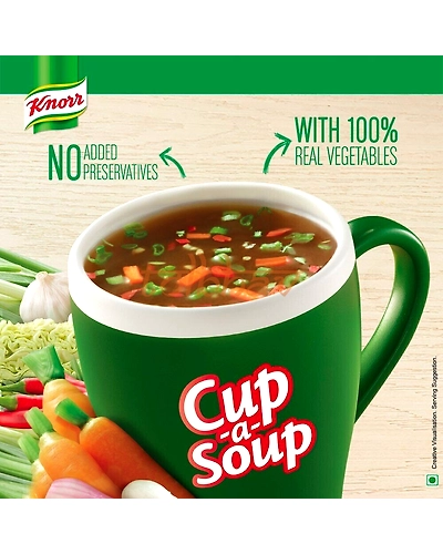 10 Pack of Knorr Cup a Soup Instant Manchow Veg Soup 11g each-2