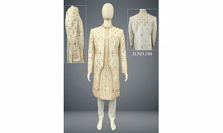 Luxury Silk Sherwani for Wedding