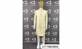 Classic Cream Groom Sherwani Set