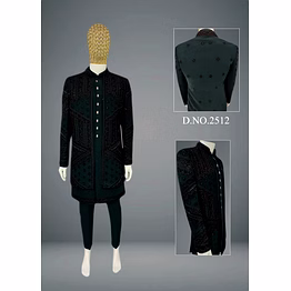 designer indo-western with dupatta for men