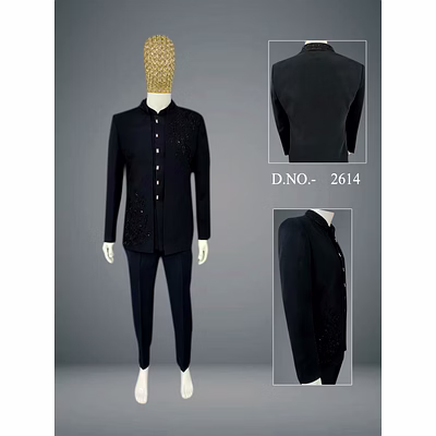 digital print jacket style indo-western
