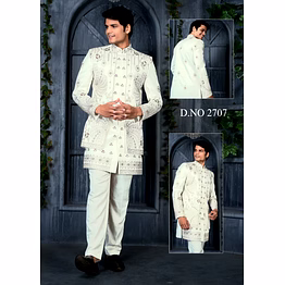 high neck designer indo-western outfit
