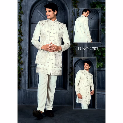 high neck designer indo-western outfit