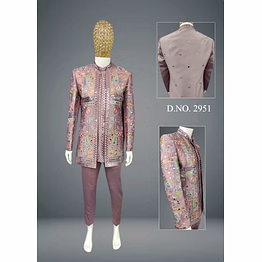 mustard yellow indo-western festive wear