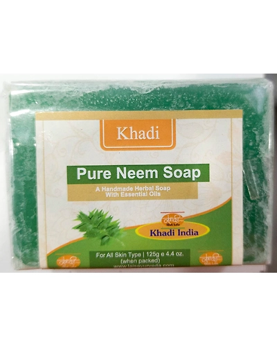 Khadi Shuddha Pure Neem Kit (Shampoo, Face Wash, Soap) Hair Fall Cantrol &amp; Anti Dandruff | Anti Acne &amp; Oil Control | No Sls, Sles &amp; Parabens | Made With 100% Natural-Green-5