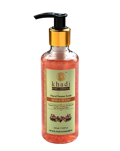 Khadi Shuddha Fruit Glow Kit (Face Wash &amp; Body Wash ) For Radiant &amp; Naturally Glowing Skin | Sls, Sles &amp; Paraben Free | 210Ml-Peach-3
