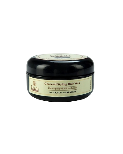 Khadi Shuddha Charcoal Face Wash, Charcoal Soap &amp; Charcaol Hair Wax | No Sls, Sles, &amp; Parabens-Black-3