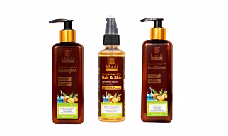 Moroccan Argan Kit (Shampoo, Conditioner, Oil) Repairs Dry & Damaged Hair | No Sls, Sles & Parabens | Made With 100% Natural & Raw Morroccan Argan Oil
