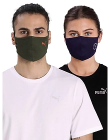 Puma Headband Unisex Face Mask, Forest Night-Peacoat