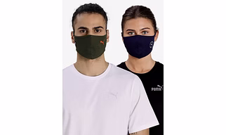 Puma Headband Unisex Face Mask, Forest Night-Peacoat