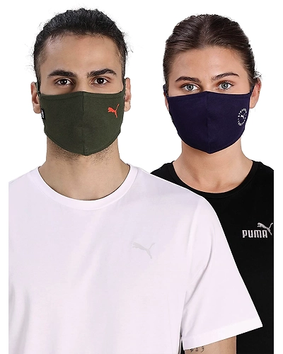 Puma Headband Unisex Face Mask, Forest Night-Peacoat-Puma-facemask-05420202-large