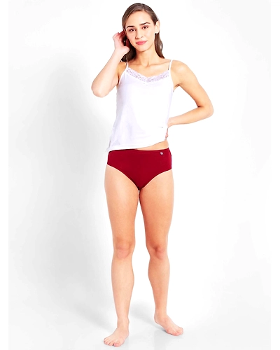 Jockey Women's High Coverage Super Combed Cotton Mid Waist Hipster With Concealed Waistband and StayFresh Treatment - Dark Assorted(Pack of 3)-Small-3