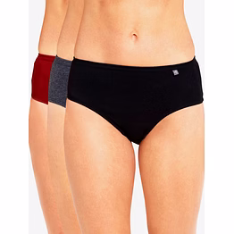 jockey women's high coverage super combed cotton mid waist hipster with concealed waistband and stayfresh treatment - dark assorted(pack of 3)