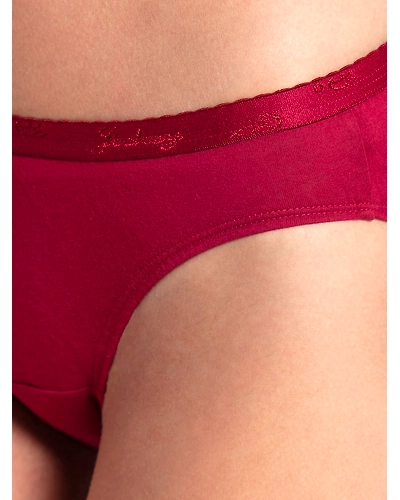 Jockey Women's Medium Coverage Super Combed Cotton Mid Waist Bikini With Exposed Waistband and StayFresh Treatment - Dark Assorted(Pack of 2)-Medium-3