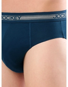 Jockey Men's Super Combed Cotton Solid Brief with Stay Fresh Properties - ASSTD (Pack of 2)