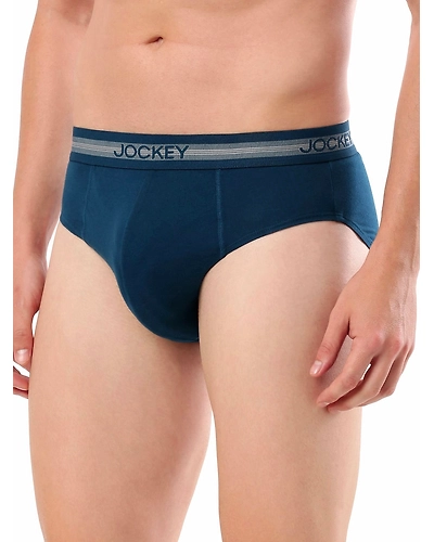 Jockey Men's Super Combed Cotton Solid Brief with Stay Fresh Properties - ASSTD (Pack of 2)-Small-2