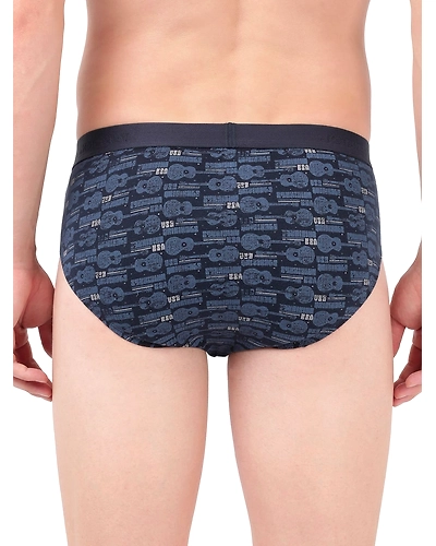 Jockey Men's Super Combed Cotton Printed Brief with Ultrasoft Waistband - ASSTD-Small-4